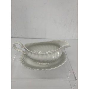 Johnson Brothers Regency Ironstone Gravy Boat with Relish Dish Made in England 1